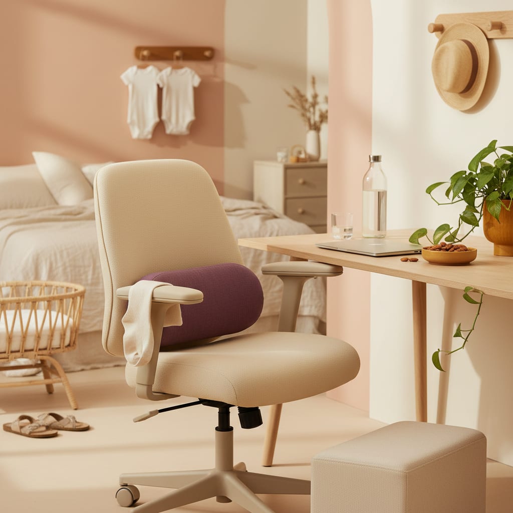 Working While Pregnant: Desk, Feet, and Energy Logistics
